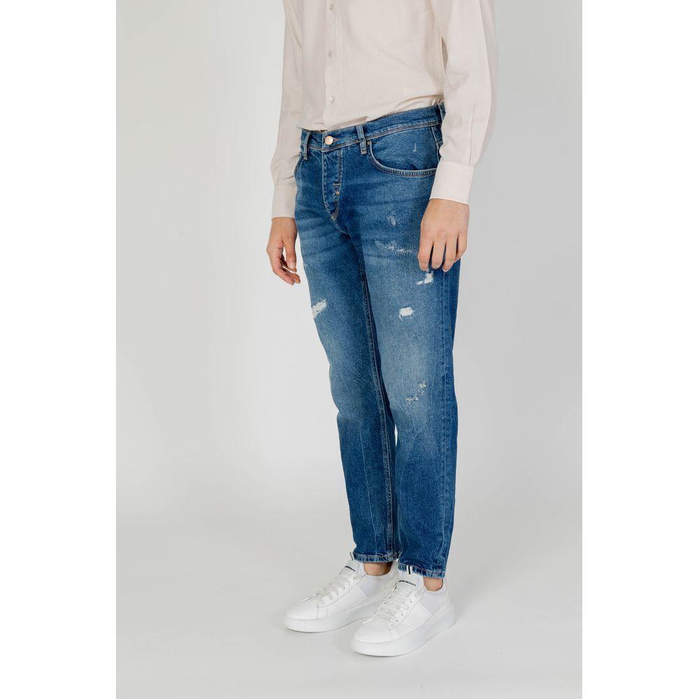 Antony Morato Blue Cotton Jeans & Pant Antony Morato Light Gray