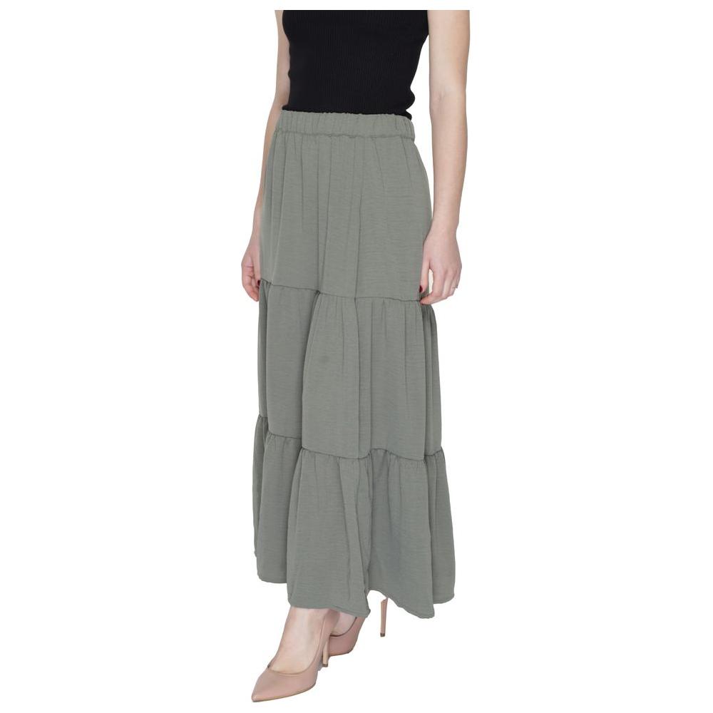 Jacqueline De Yong Green Polyester Skirt Jacqueline De Yong Slate Gray