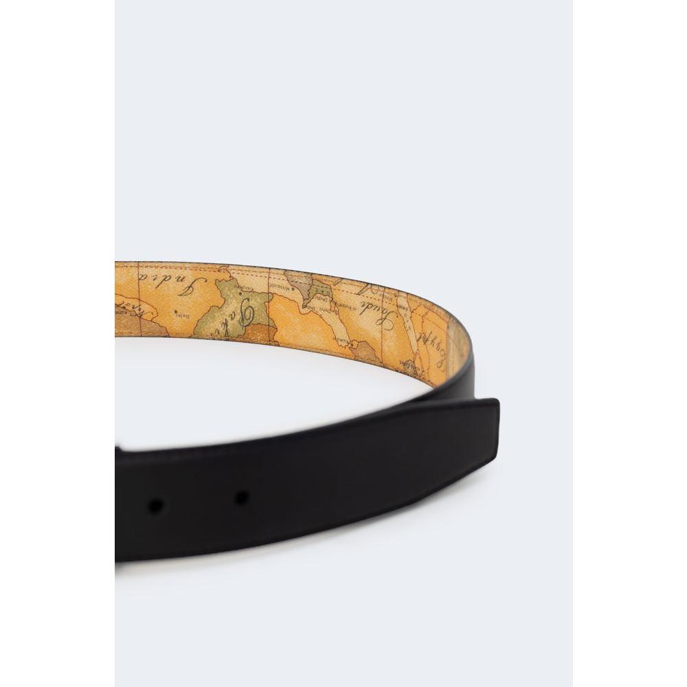 Alviero Martini Prima Classe Black Leather Belt Alviero Martini Prima Classe Lavender