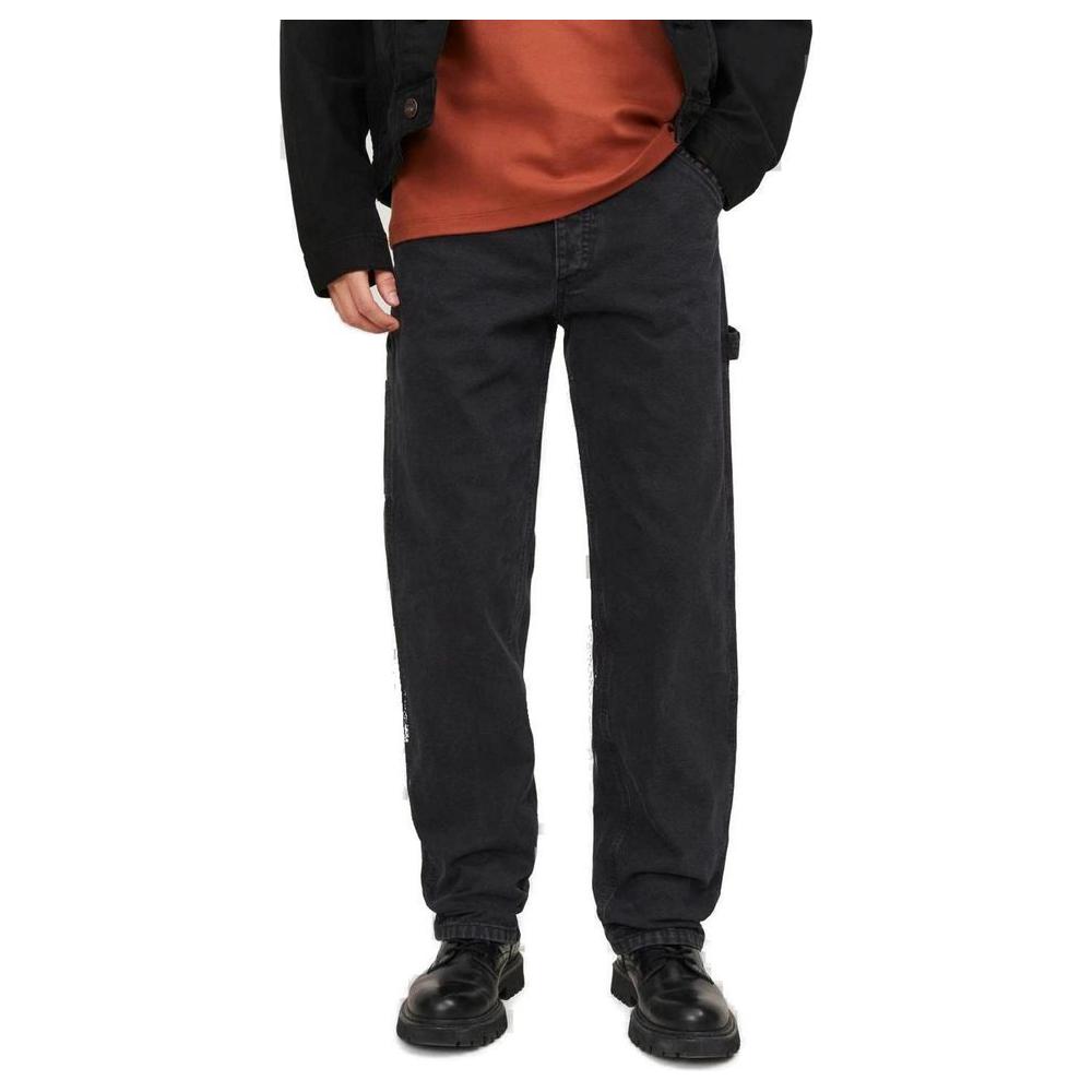 Jack Jones Black Cotton Jeans & Pant Jack Jones Dark Slate Gray