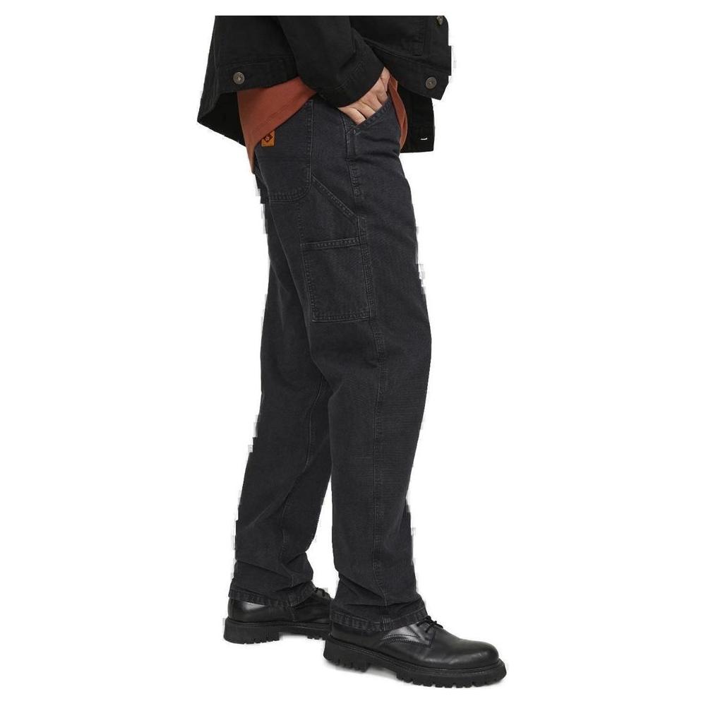Jack Jones Black Cotton Jeans & Pant Jack Jones Dark Slate Gray