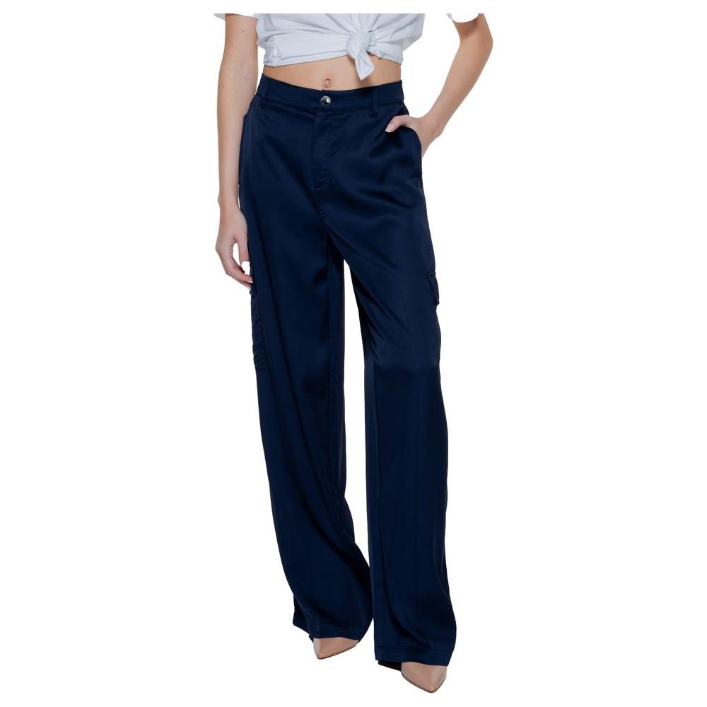Street One Blue Viscose Jeans & Pant Street One Black