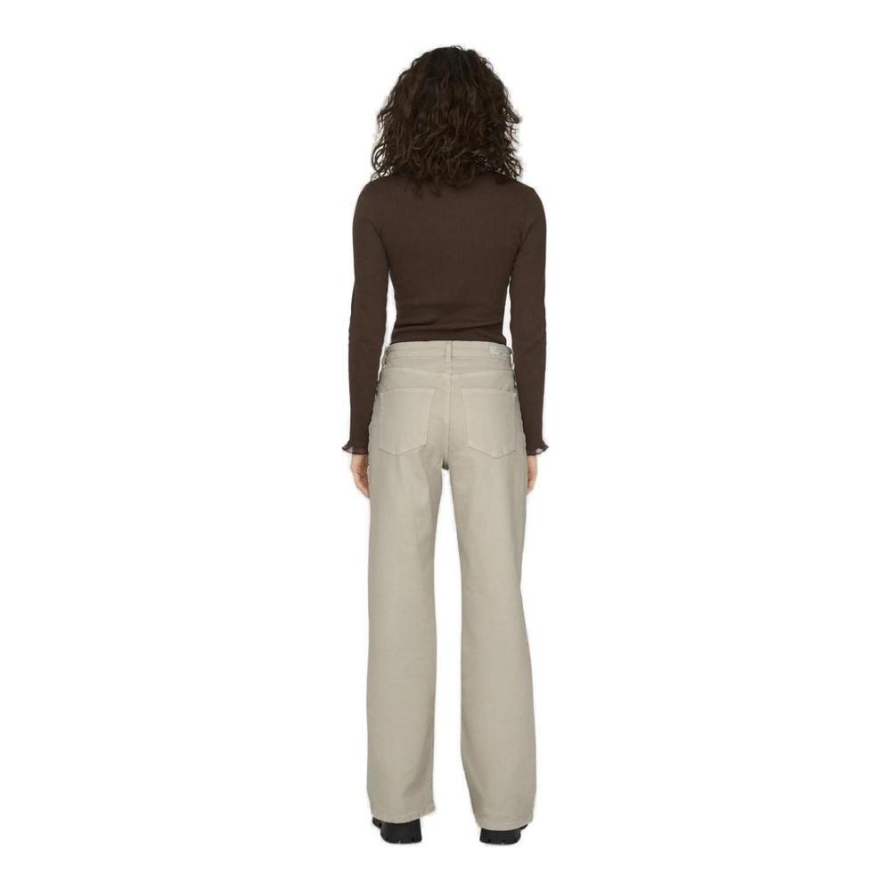 Only Beige Cotton Jeans & Pant Only Dark Gray