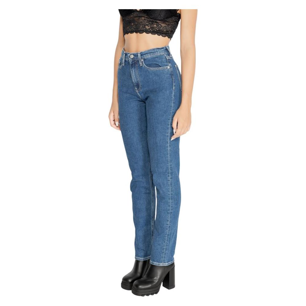Calvin Klein Jeans Blue Cotton Jeans & Pant Calvin Klein Jeans Dim Gray
