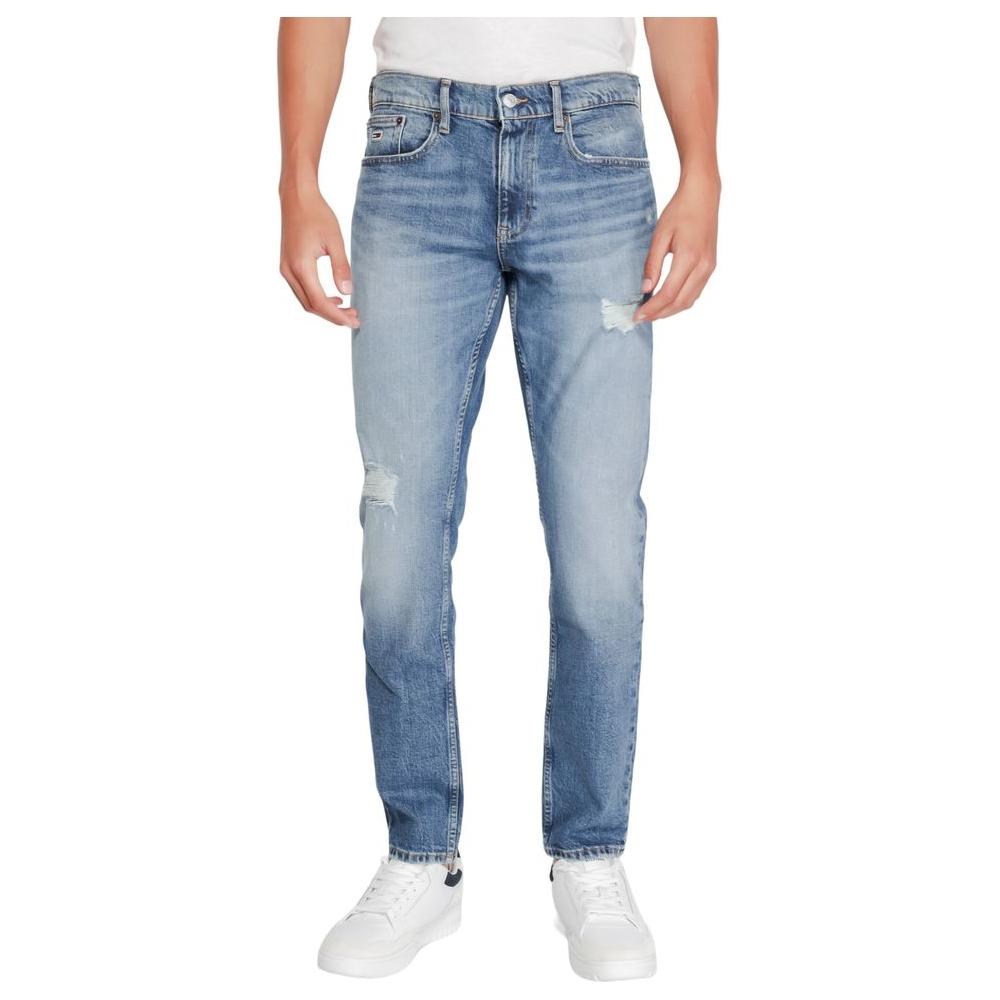 Tommy Hilfiger Jeans Blue Cotton Jeans & Pant Tommy Hilfiger Jeans Light Slate Gray