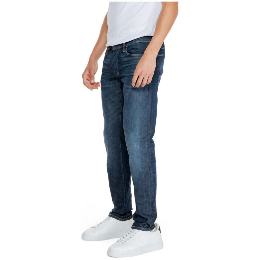 Jack Jones Blue Cotton Jeans & Pant Jack Jones Light Gray