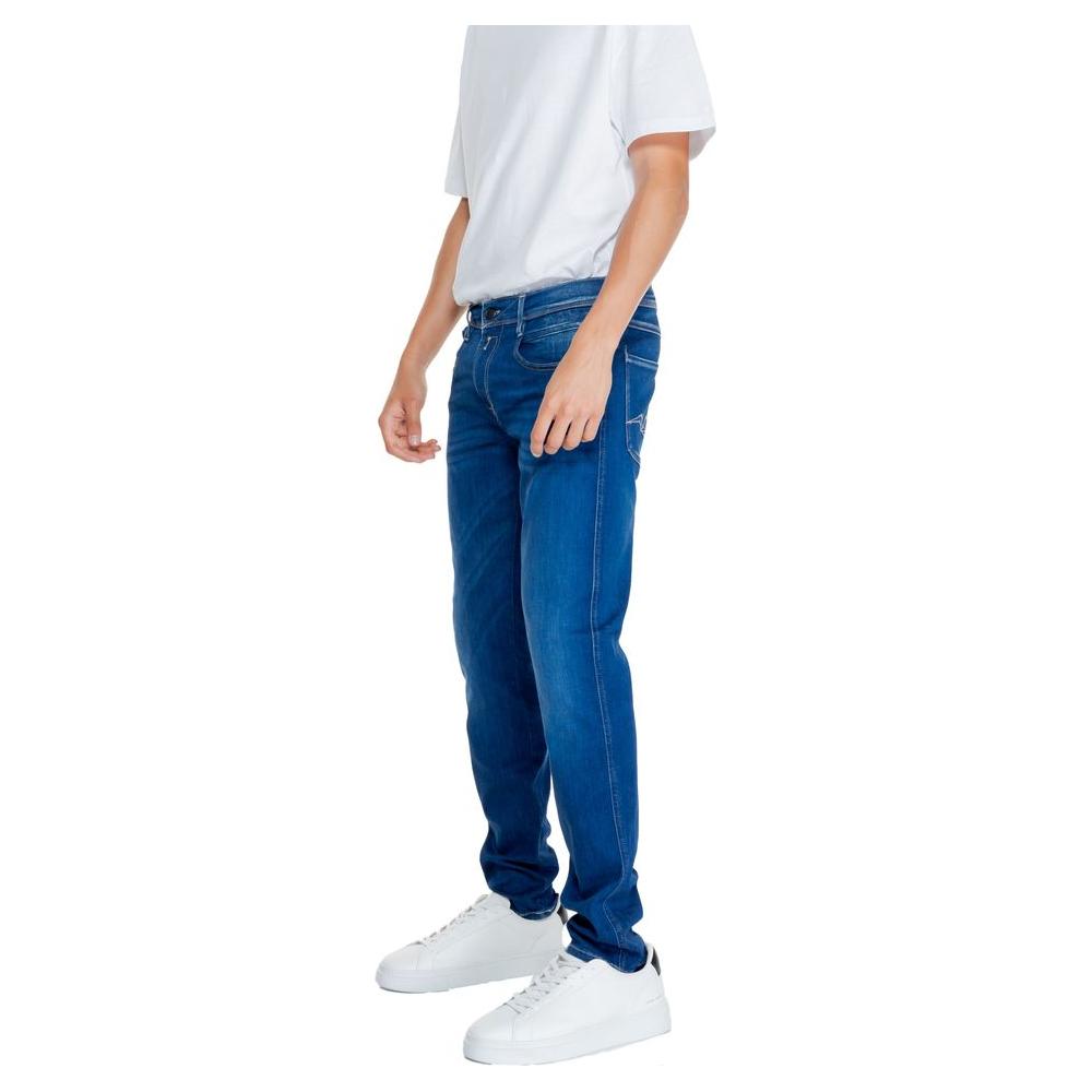 Replay Blue Cotton Jeans & Pant Replay Light Gray