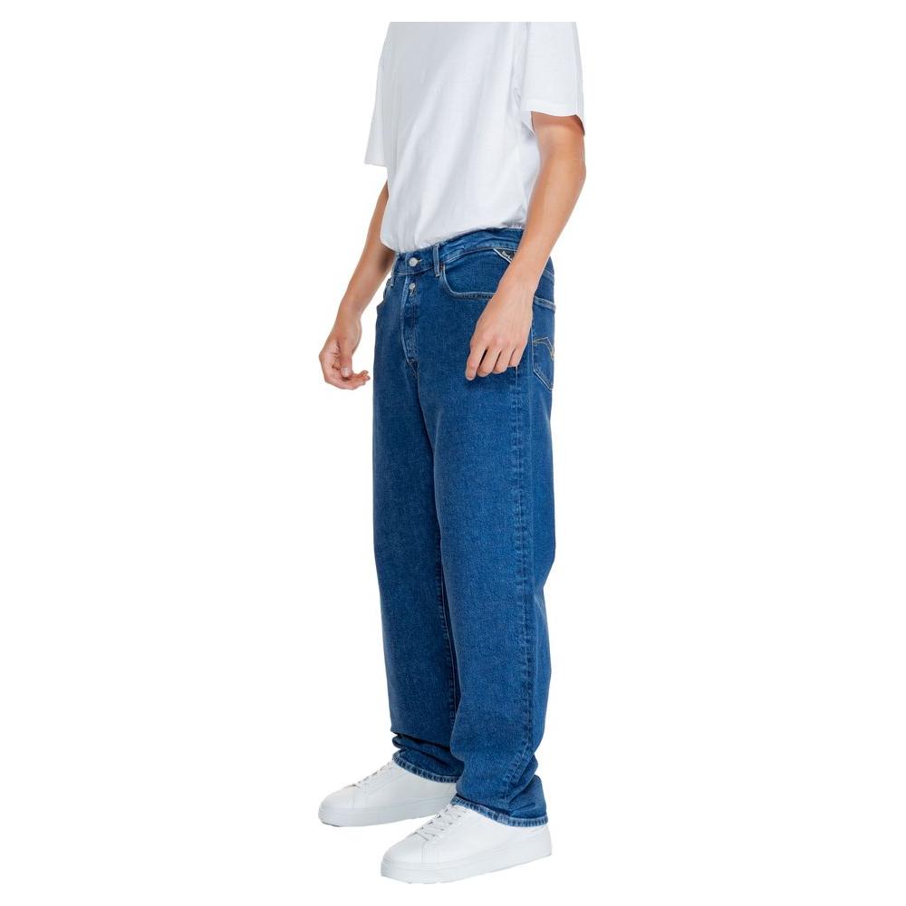 Replay Blue Cotton Jeans & Pant Replay Dark Slate Gray