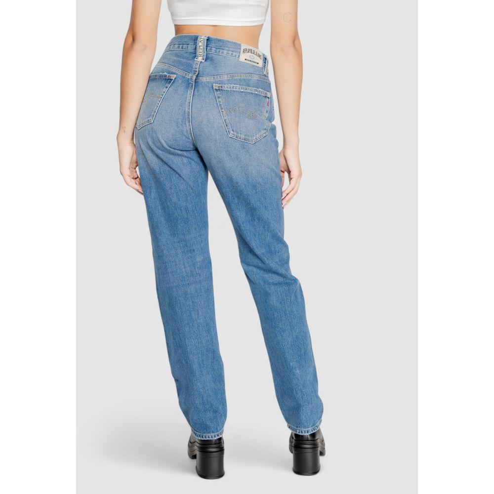 Replay Blue Cotton Jeans & Pant Replay Steel Blue