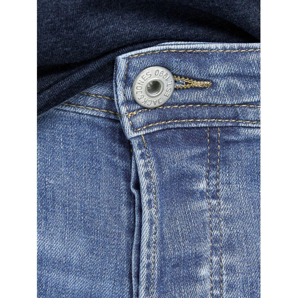 Jack Jones Blue Cotton Jeans & Pant Jack Jones Dark Slate Blue