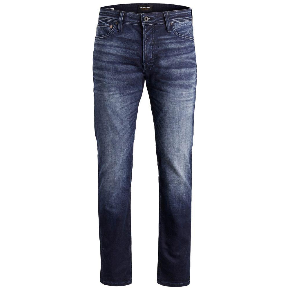 Jack Jones Blue Cotton Jeans & Pant Jack Jones Dark Slate Gray
