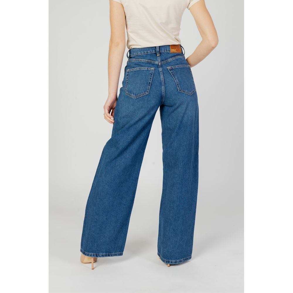 Only Blue Cotton Jeans & Pant Only Light Gray