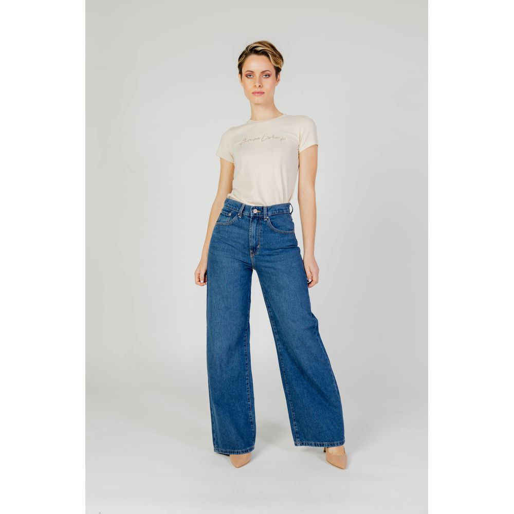 Only Blue Cotton Jeans & Pant Only Light Gray