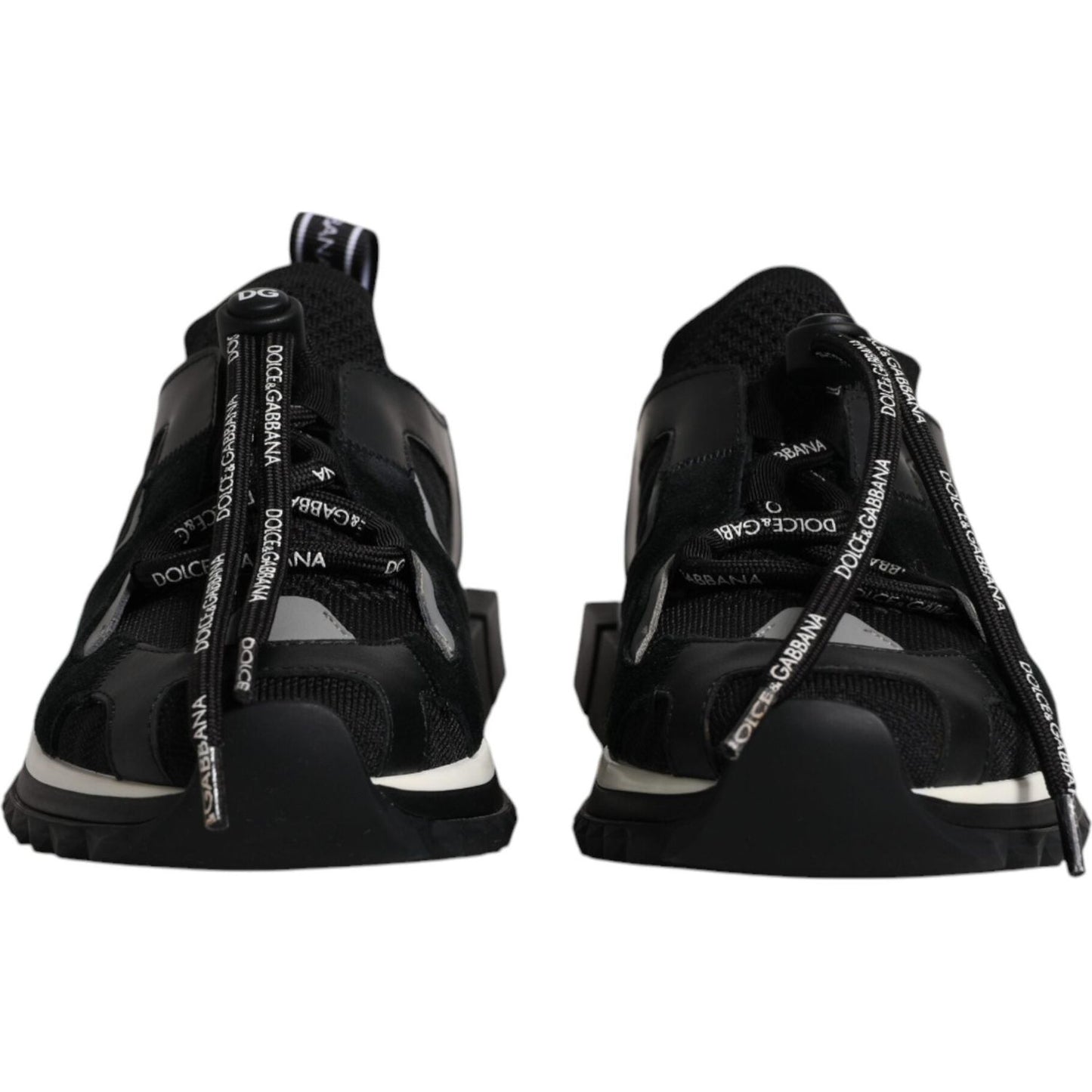 Dolce & Gabbana Black White Logo Sorrento Mens Sneakers Shoes Dolce & Gabbana Black