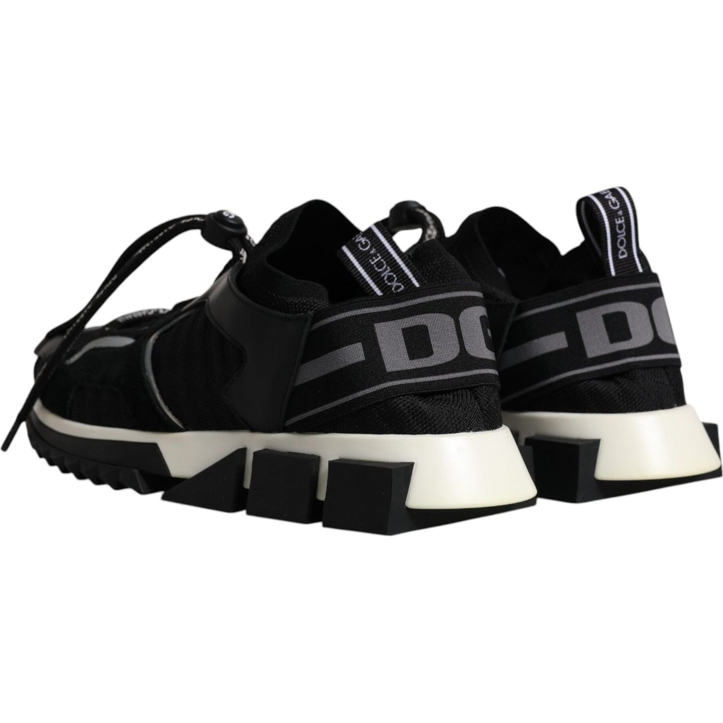 Dolce & Gabbana Black White Logo Sorrento Mens Sneakers Shoes Dolce & Gabbana Light Gray