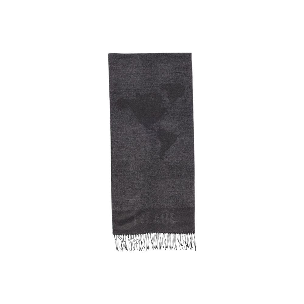 Alviero Martini Prima Classe Gray Viscose Scarf Alviero Martini Prima Classe Dark Slate Gray
