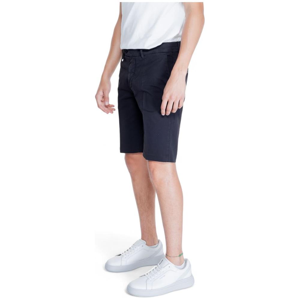 Antony Morato Black Cotton Short Antony Morato Light Gray