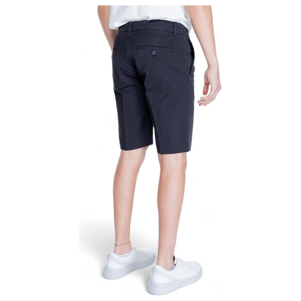 Antony Morato Black Cotton Short Antony Morato Light Gray