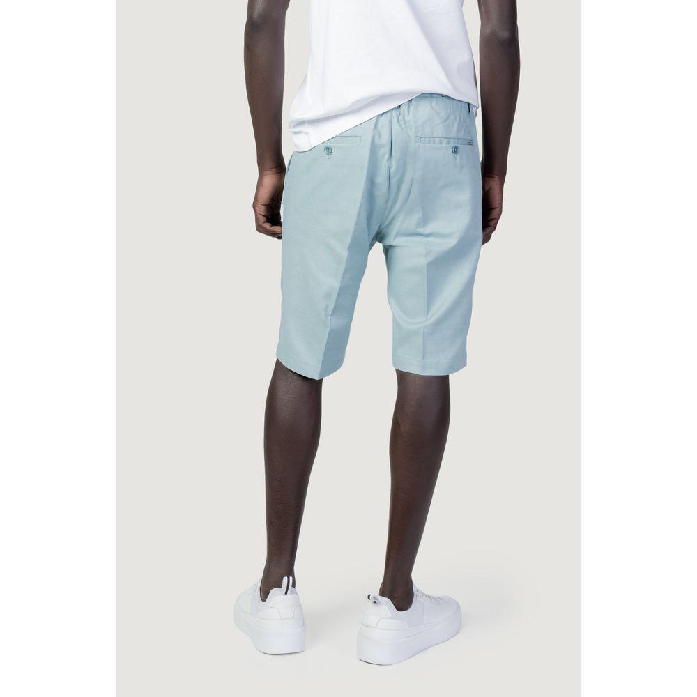 Antony Morato Green Cotton Short Antony Morato Light Gray