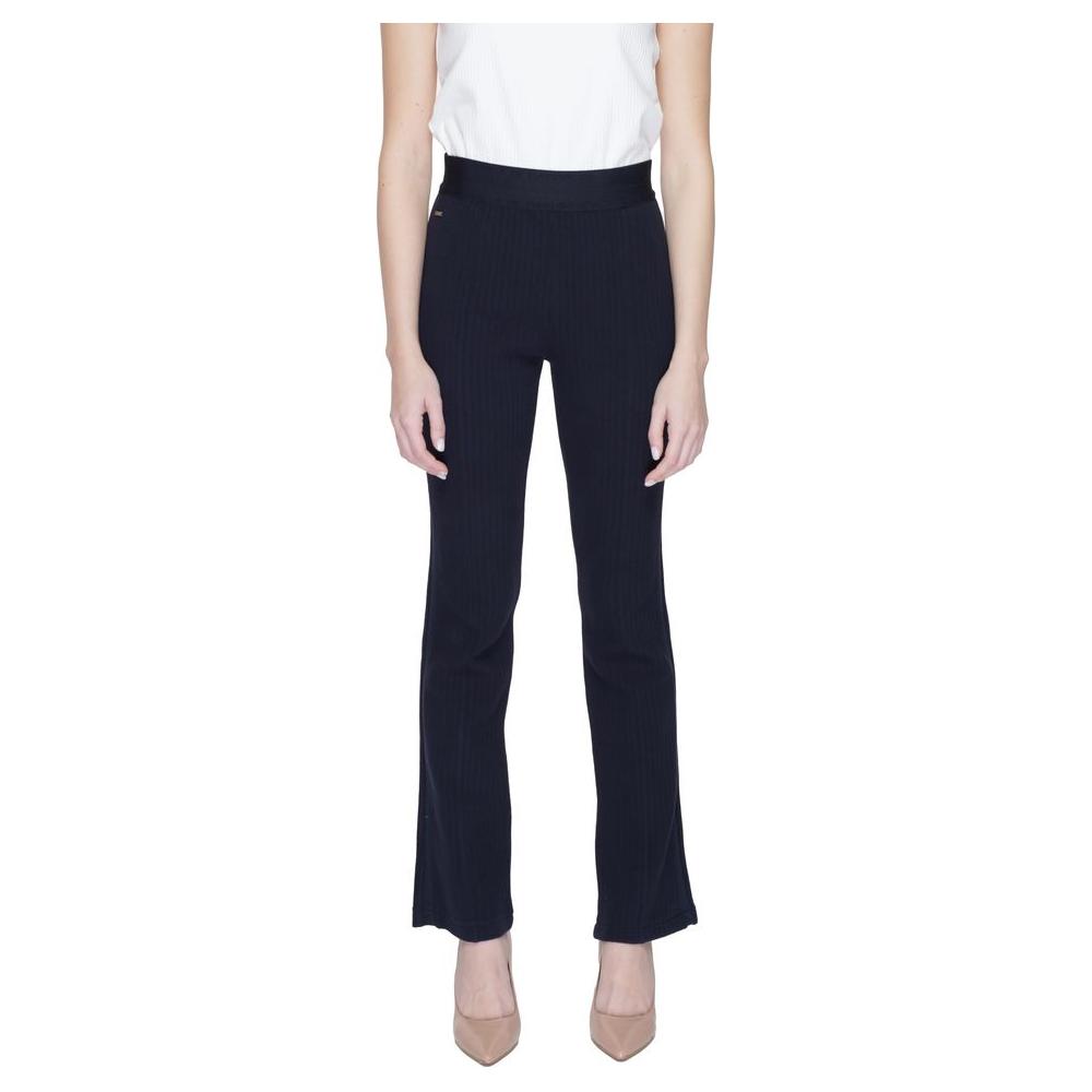 Street One Women's Bootcut Blue Cotton Jeans for Spring/Summer, made of 80% Cotton, 17% Polyamide, 3% Elastene.