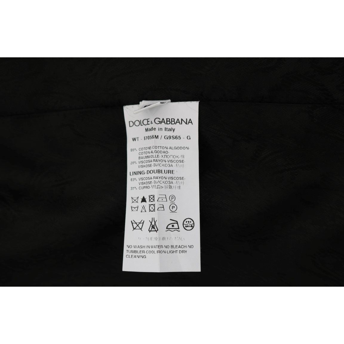 Dolce & Gabbana Black STAFF Cotton Vest SIG60362-2