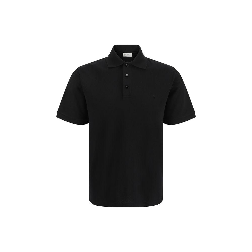 Saint Laurent Cassandre Polo Shirt Saint Laurent Black