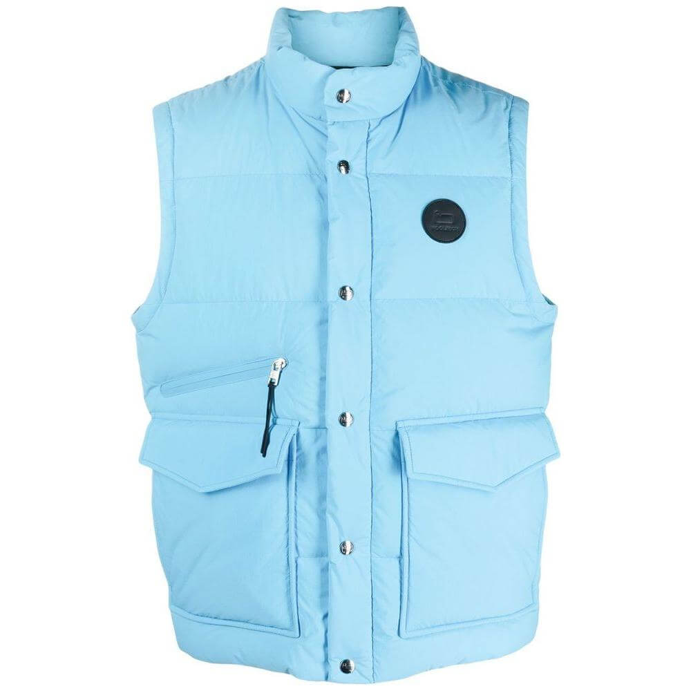 Woolrich Light Blue Polyester Vest Woolrich Light Blue