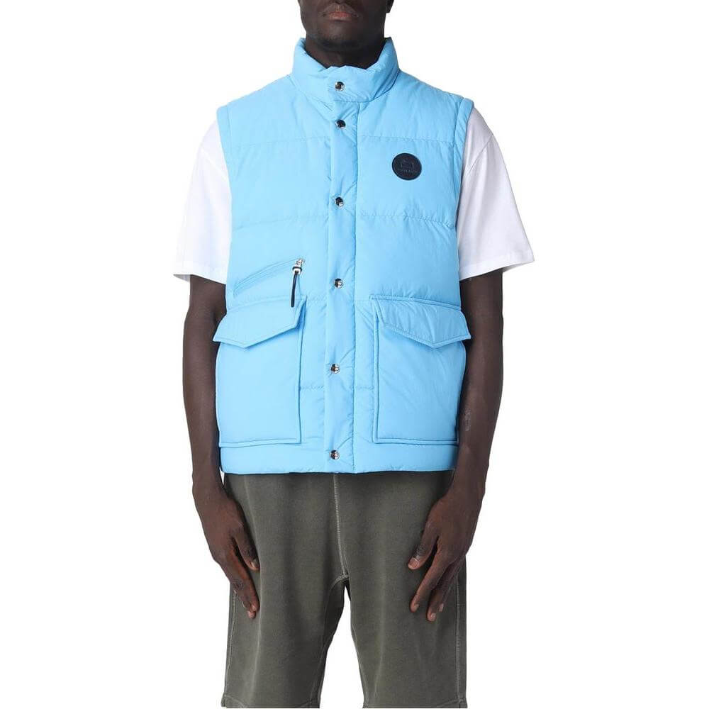 Woolrich Light Blue Polyester Vest Woolrich Dark Slate Gray