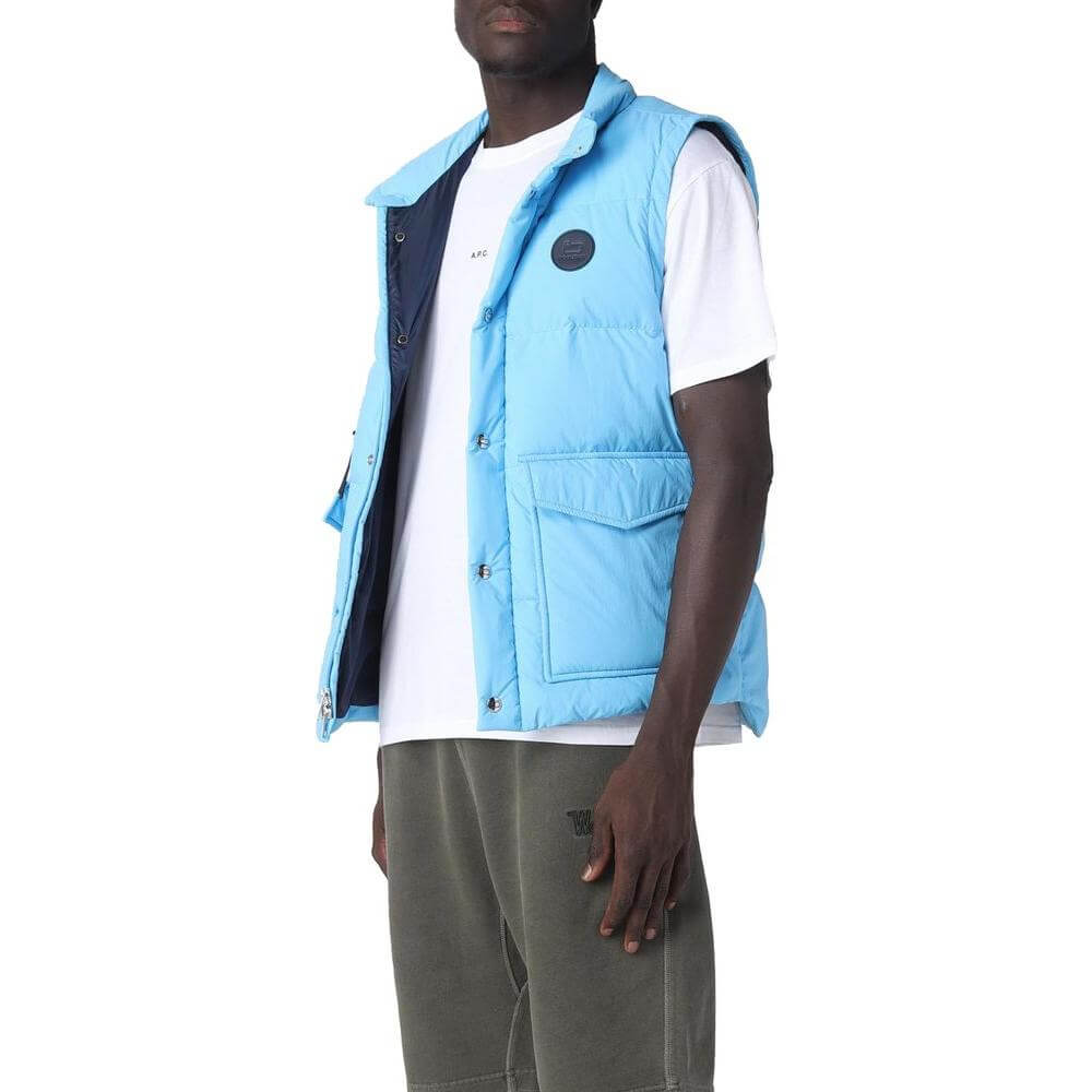 Woolrich Light Blue Polyester Vest Woolrich Dark Slate Gray