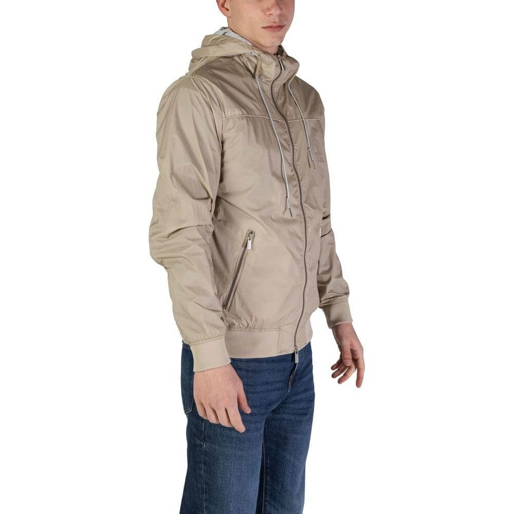 Hamaki-Ho Beige Nylon Jacket Hamaki-Ho Rosy Brown