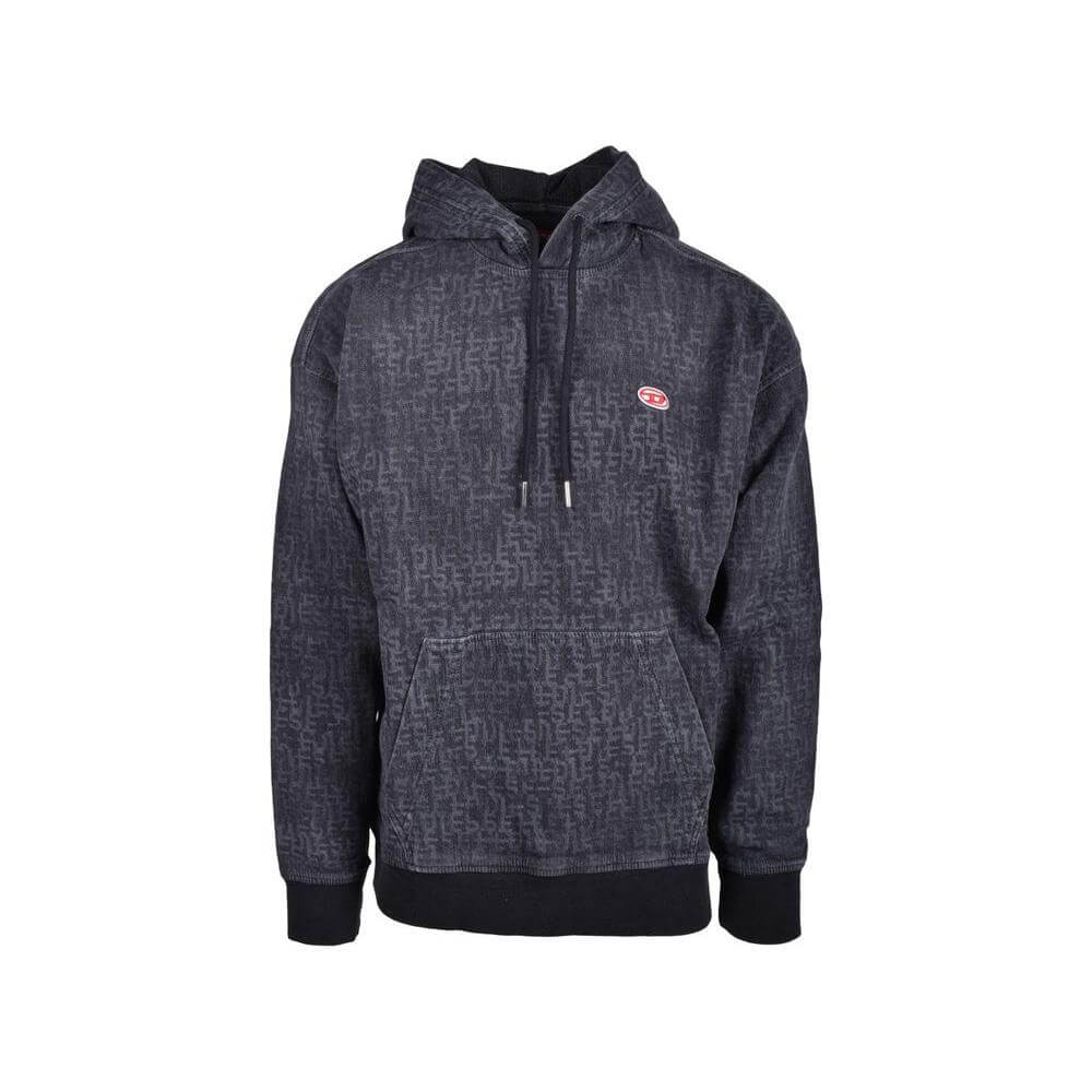 Diesel Gray Cotton Sweater Diesel Dark Slate Gray