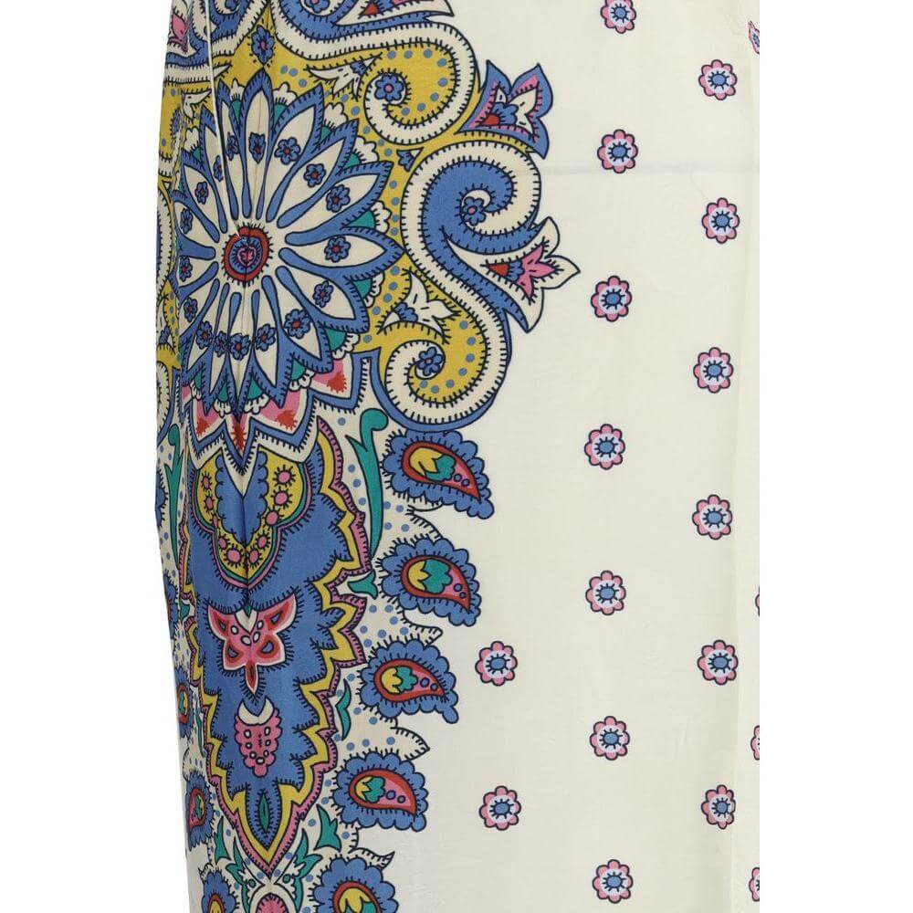Etro Paisley Print Pants Etro Dark Slate Gray