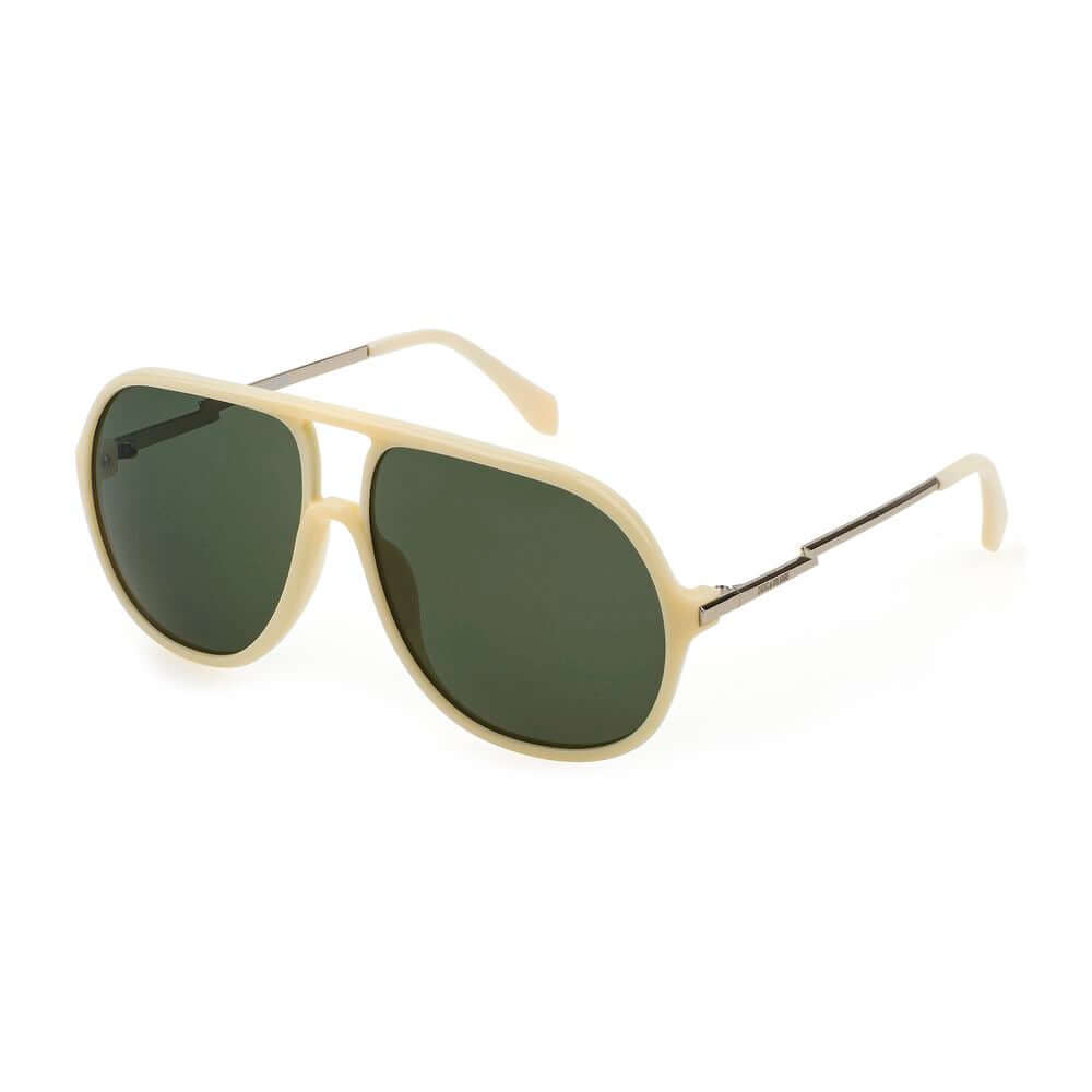 Zadig & Voltaire White Acetate Sunglasses Zadig & Voltaire Dark Olive Green