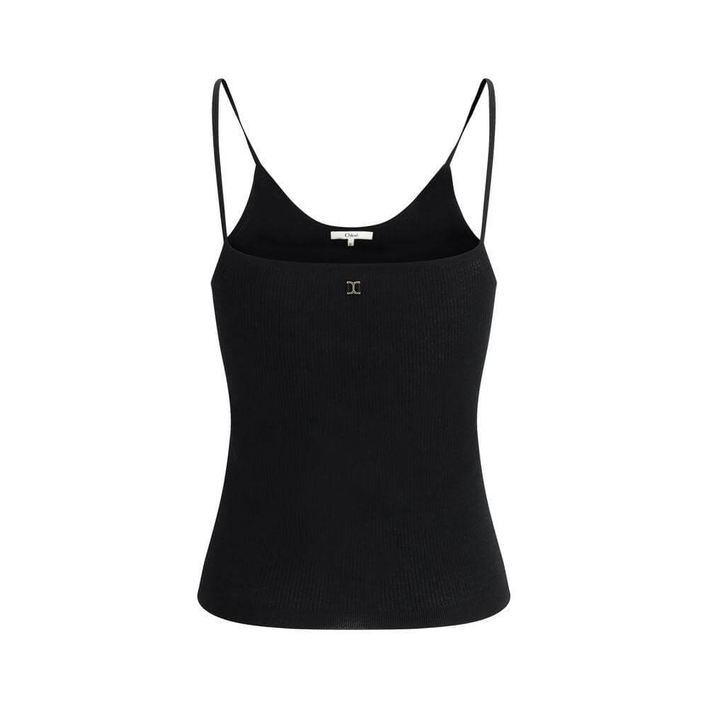 Chloé Ribbed Top Chloé Black