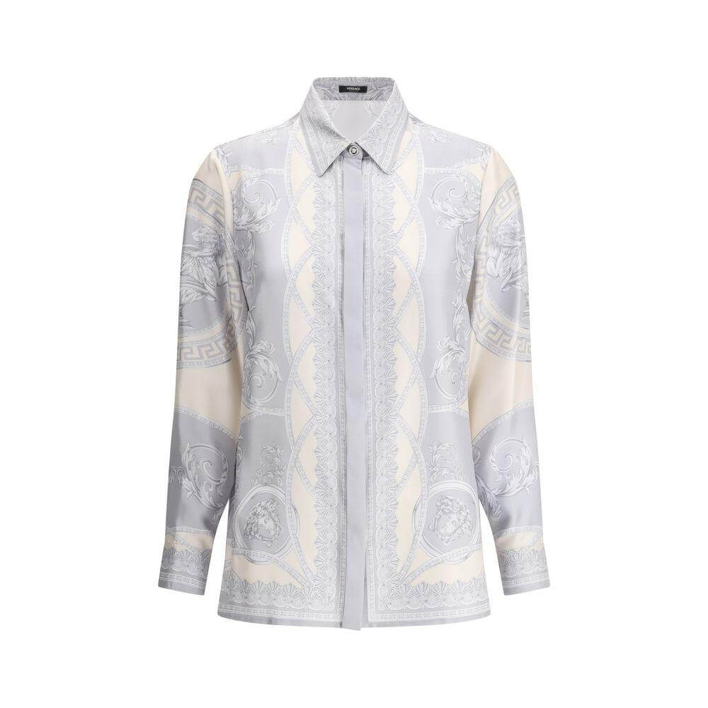 Versace Barocco Shirt Versace Light Gray