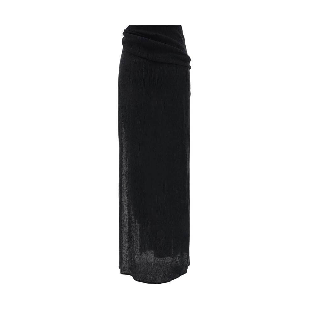 Magda Butrym Pareo Long Skirt Magda Butrym Black