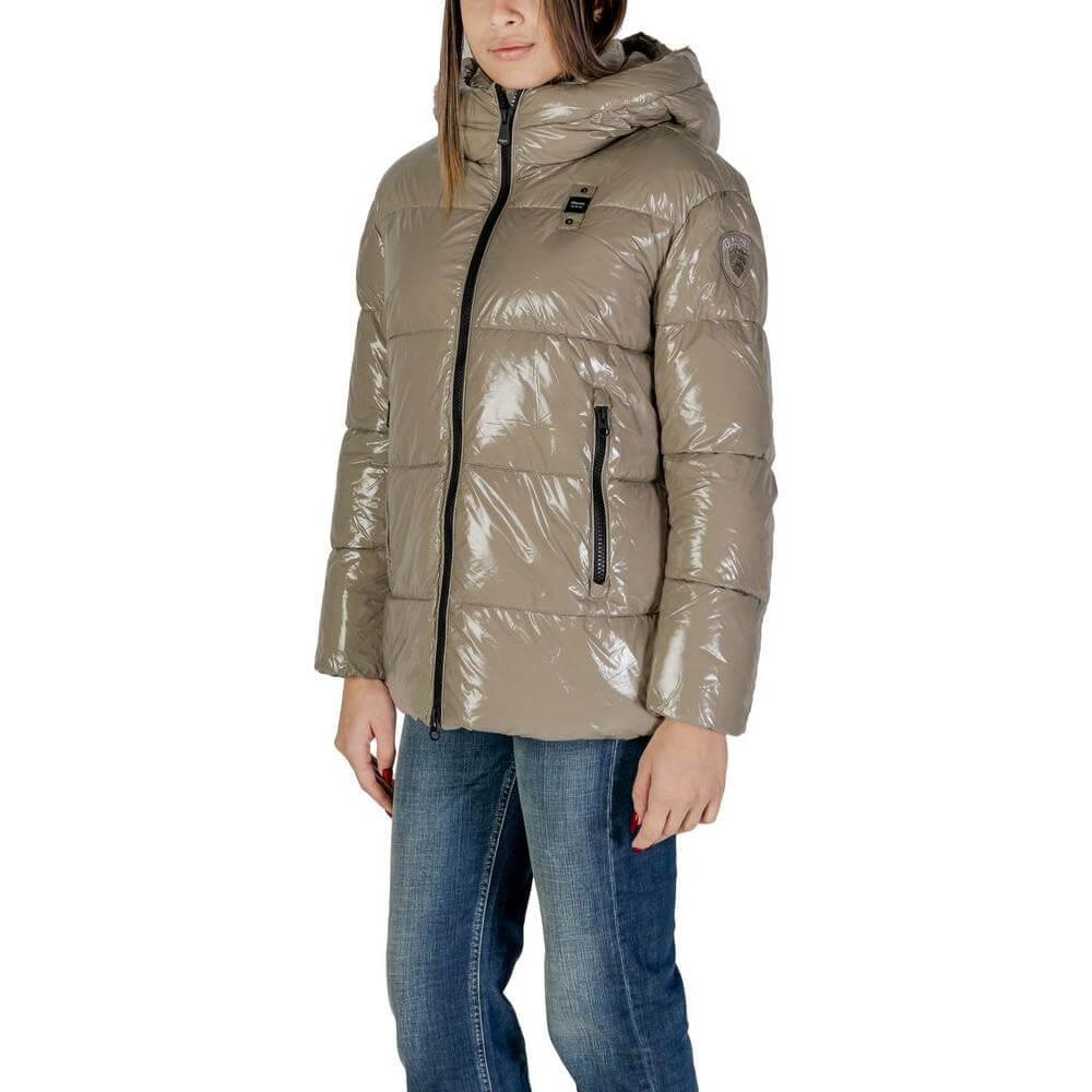Blauer Beige Polyamide Jackets & Coat Blauer Dim Gray