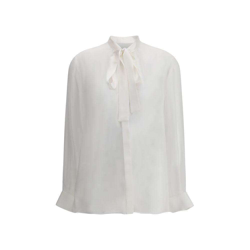 Dolce & Gabbana Silk chiffon Shirt Dolce & Gabbana Light Gray