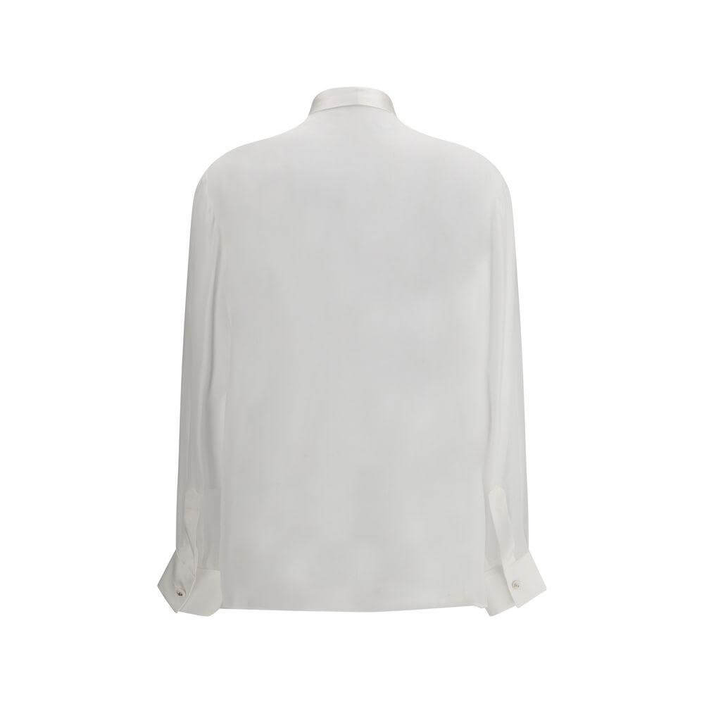 Dolce & Gabbana Silk chiffon Shirt Dolce & Gabbana Light Gray