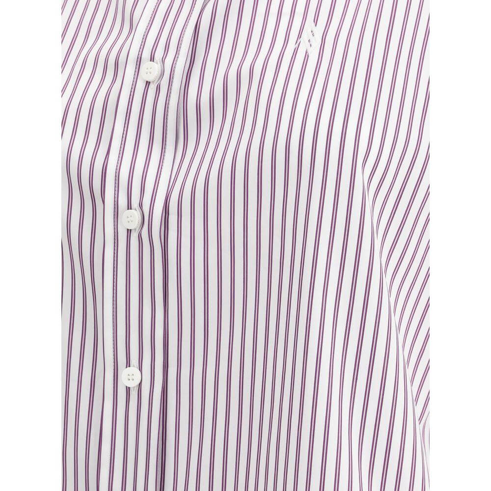 The Attico Asymmetrical strip Shirt The Attico Lavender