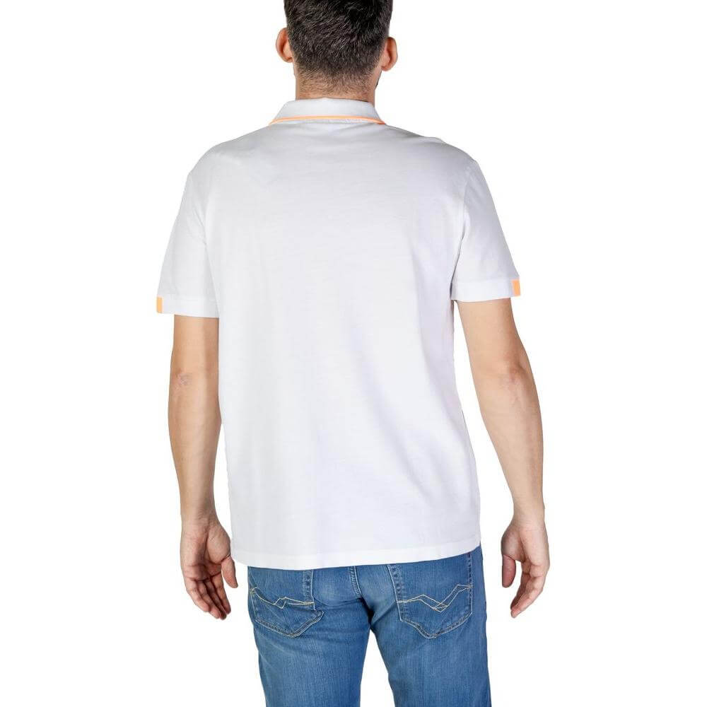 Refrigiwear White Cotton Polo Shirt