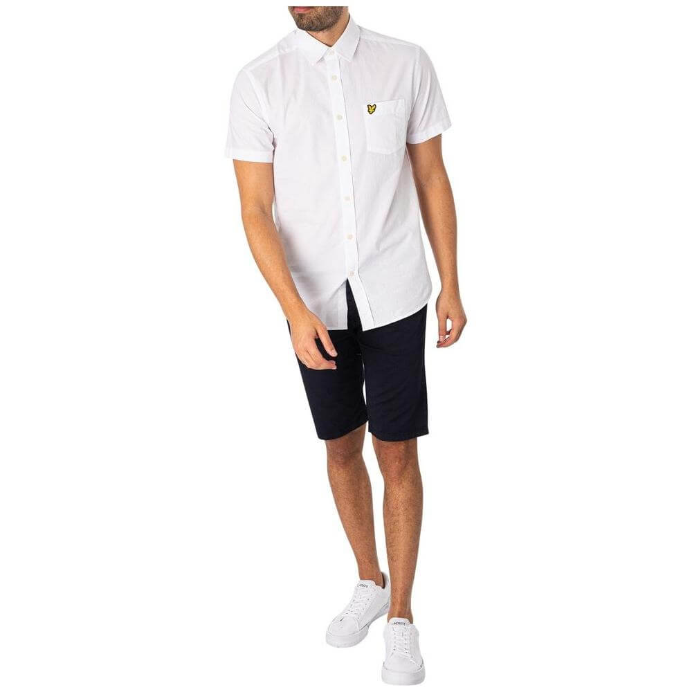 Lyle & Scott Blue Cotton Short
