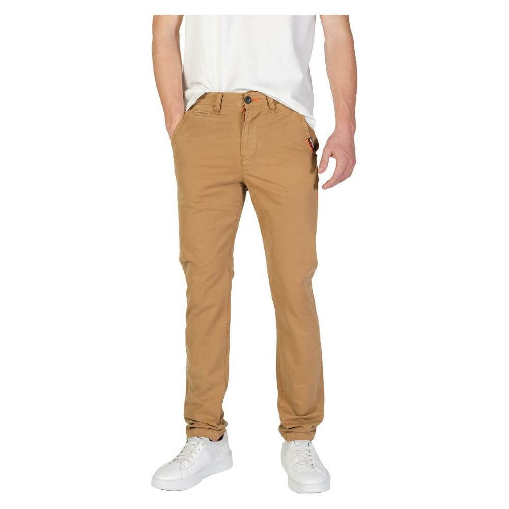 Superdry Beige Cotton Jeans & Pant