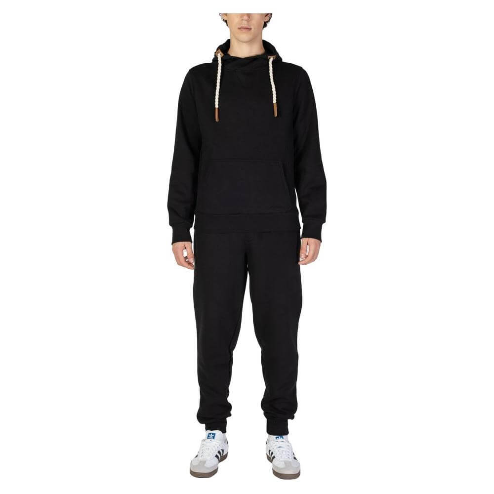 Hydra Clothing men's black cotton sweater, fall/winter collection, made of 60% cotton and 40% polyester, features casual design.