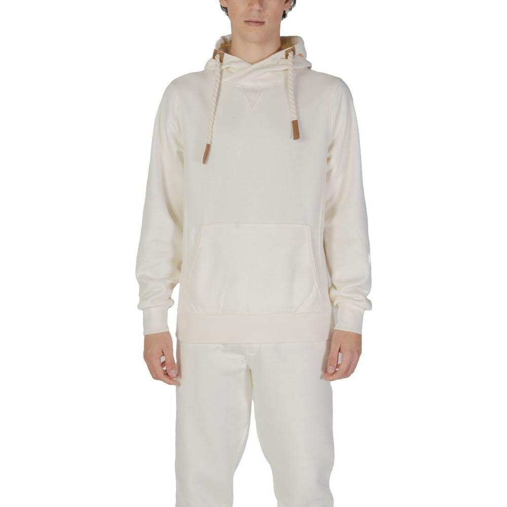Hydra Clothing men's cream cotton sweater, ideal for fall and winter. Made from 60% cotton, 40% polyester. Comfortable and stylish sweatshirt.