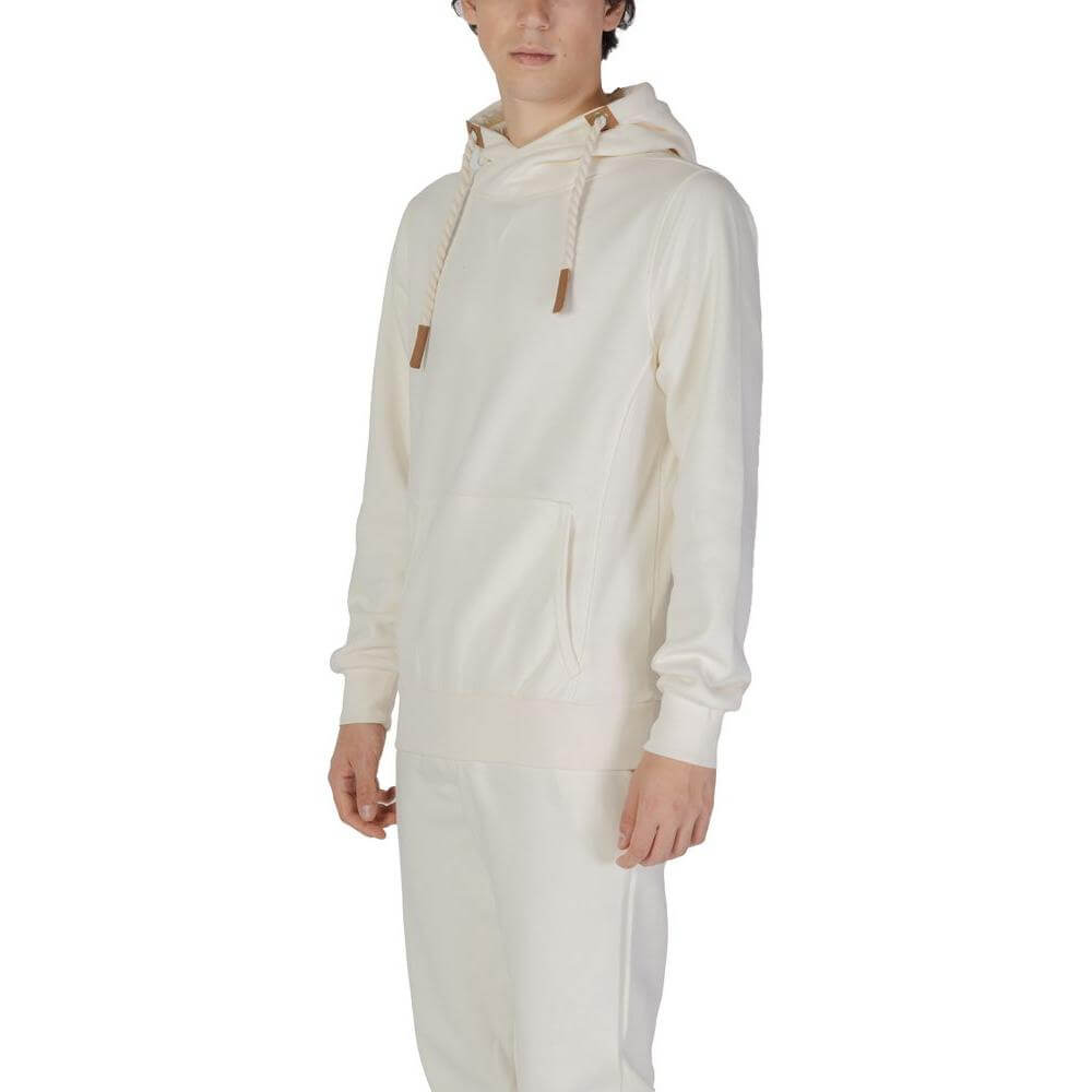 Men's Hydra cream cotton sweater for fall and winter, featuring a blend of 60% cotton and 40% polyester, part of the 2023 collection.