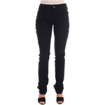 John Galliano Black Cotton Denim Stretch Regular Fit Jeans BYX1173-2