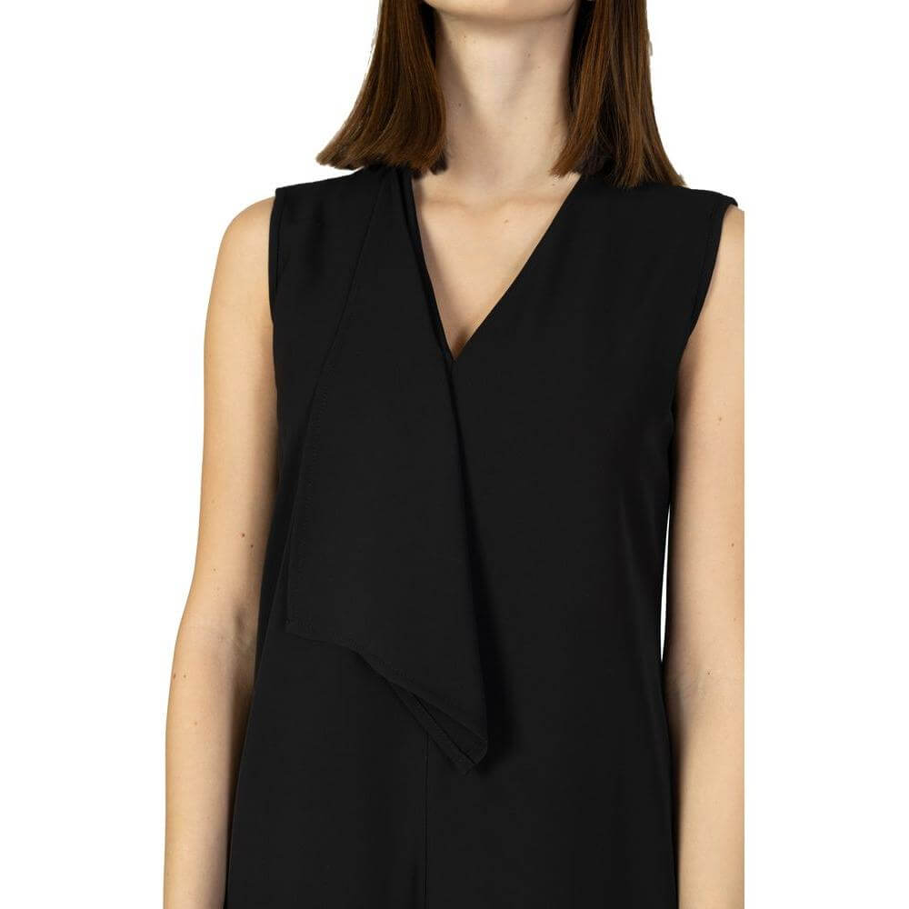 Sandro Ferrone Black Polyester Suits & Blazer