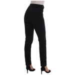 Ermanno Scervino Black Stretch Leggings Pants BYX1163-2