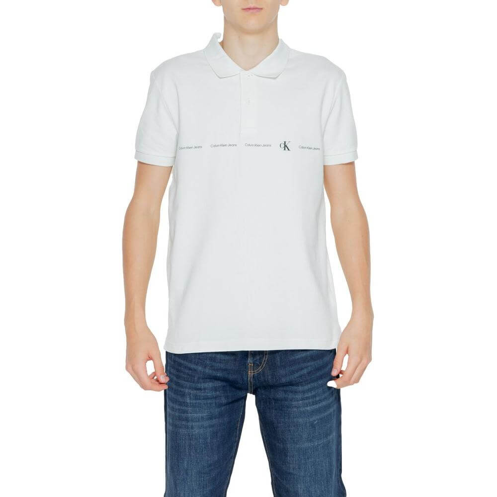 Calvin Klein Jeans Green Cotton Polo Shirt